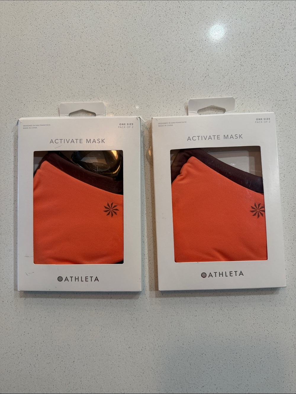 Athleta Activate Face Masks in Orange and Brown (2-Pack)
2 Packages